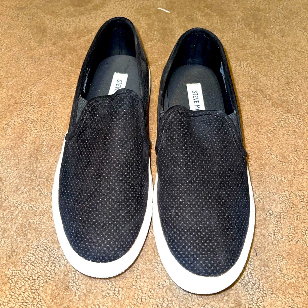 Steve Madden black slip on sneaker size 7.5